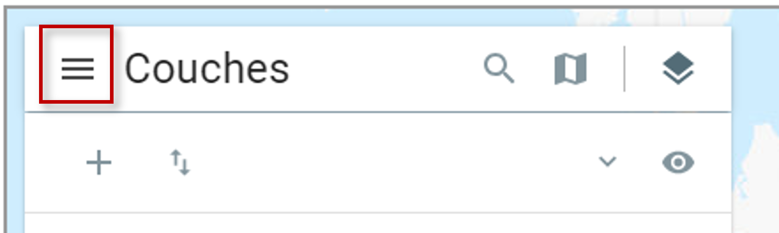 Capture d'écran du visualiseur de carte indiquant l'emplacement d’un point d'interrogation, sous l'onglet Couches, sur lequel cliquer pour obtenir des conseils. 
