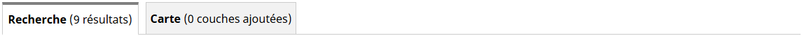 Image des onglets Recherche et Carte.